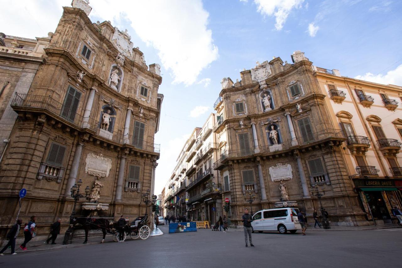 Quattro Canti Charming Flat Palermo Eksteriør bilde