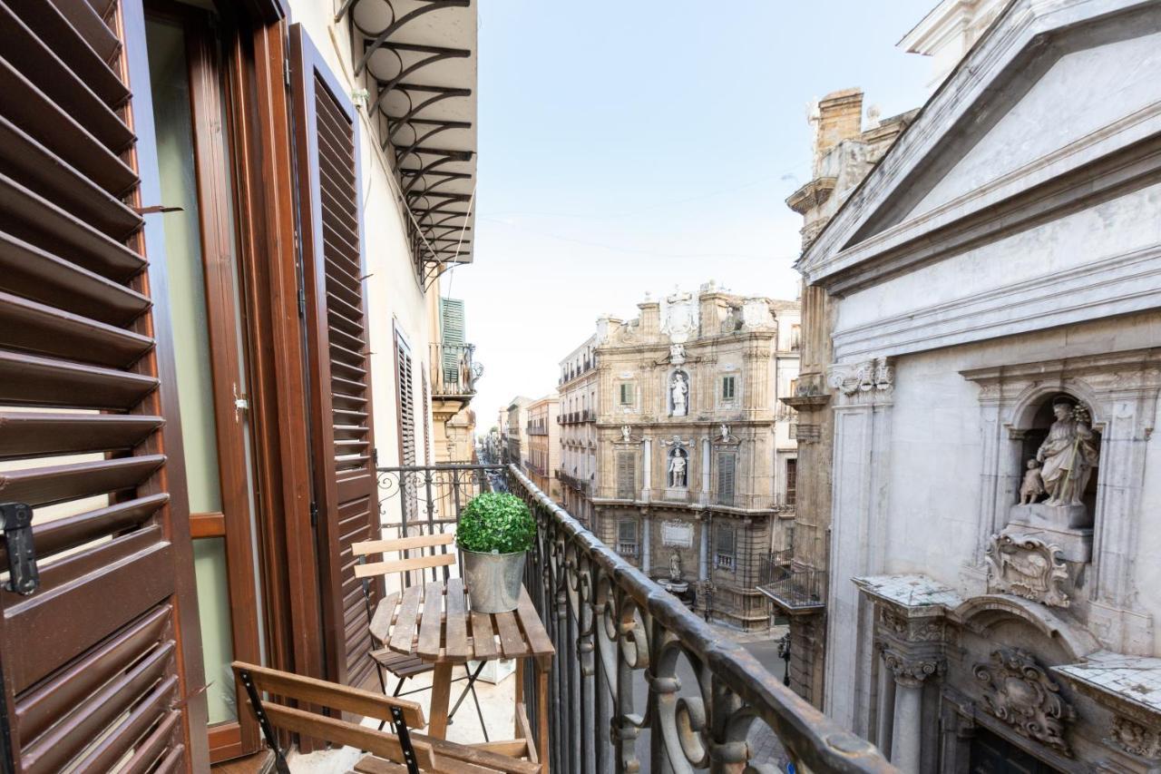 Quattro Canti Charming Flat Palermo Eksteriør bilde